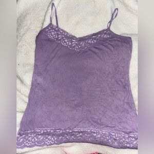 Light Purple Lace Trimmed Cami